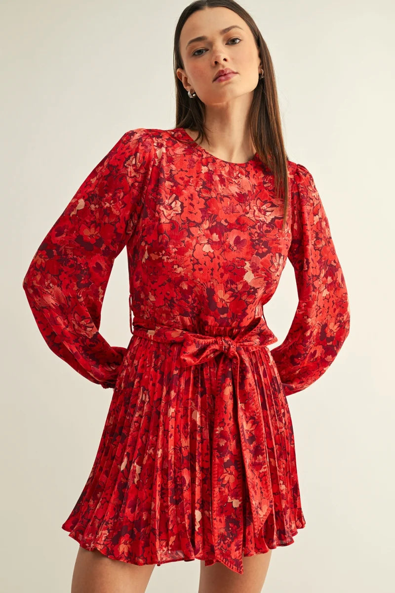 Bailey Pleated Mini Dress