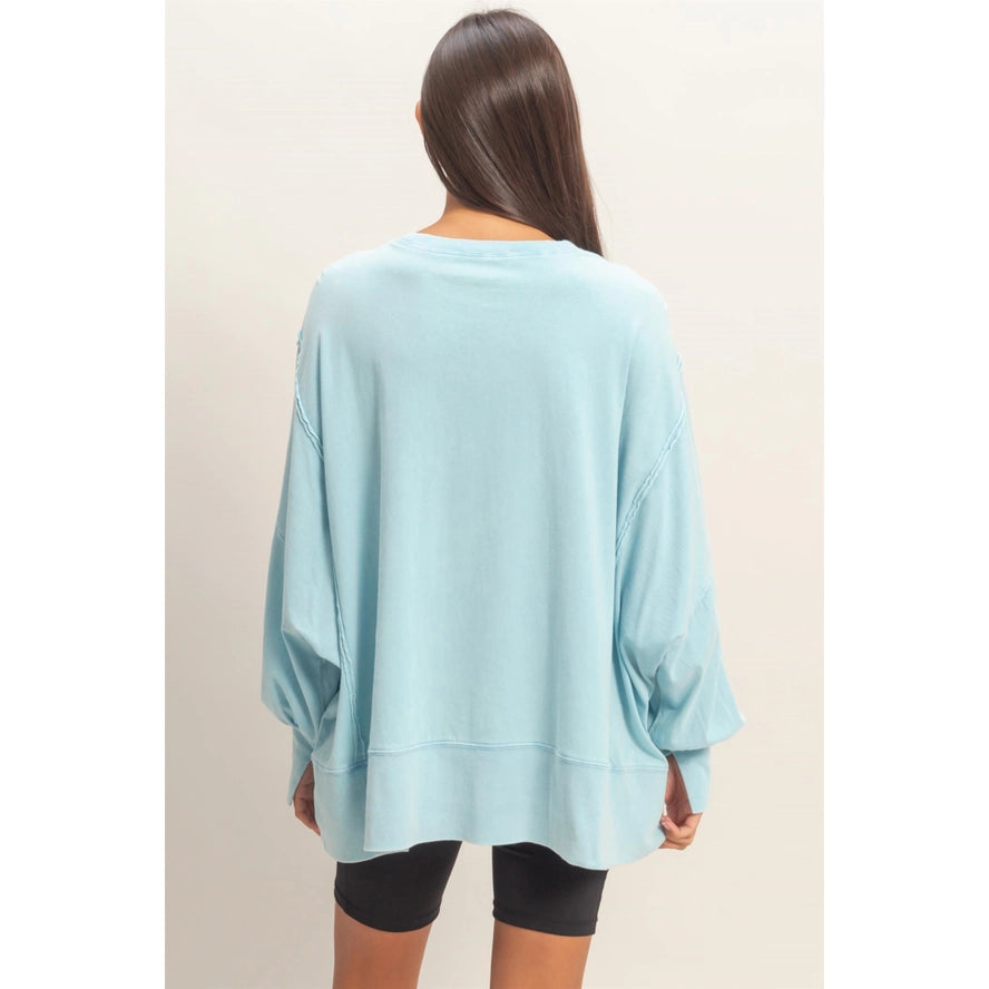 Ella Oversized Long Sleeve Top