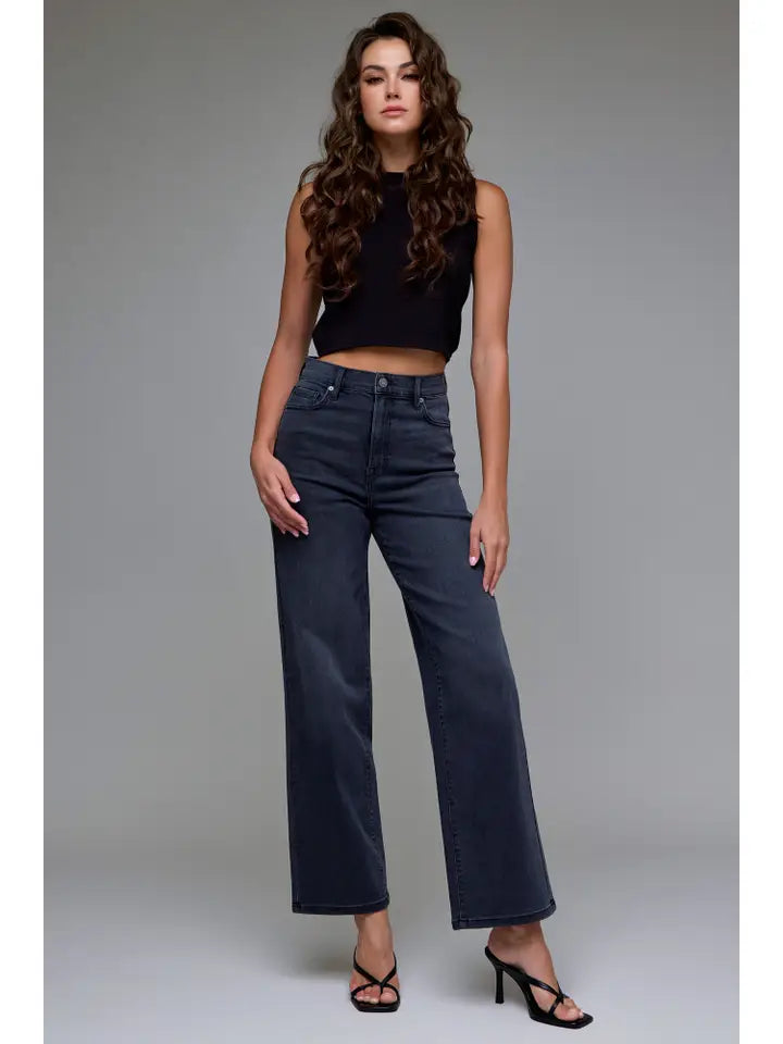 Logan Black High Rise Dad Jeans