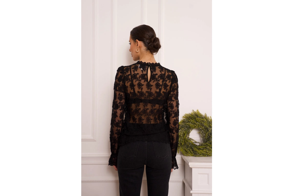 Allie Embroidered Lace Blouse