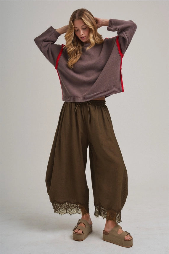 Luna Balloon Pants - Vintage Mocha