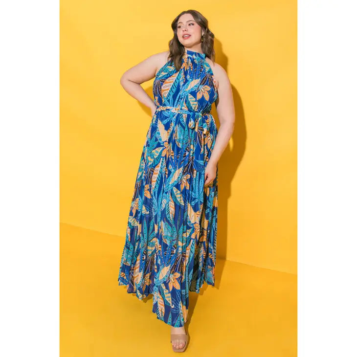 Bahamas Floral Dress - Curve