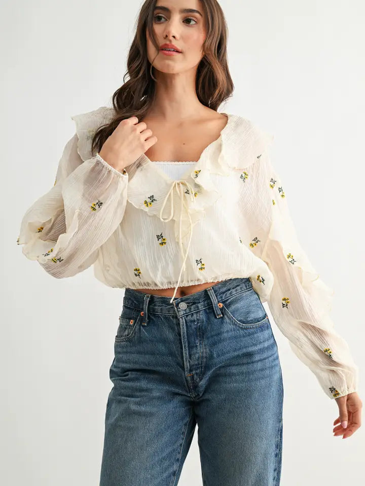 Iris Floral Blouse