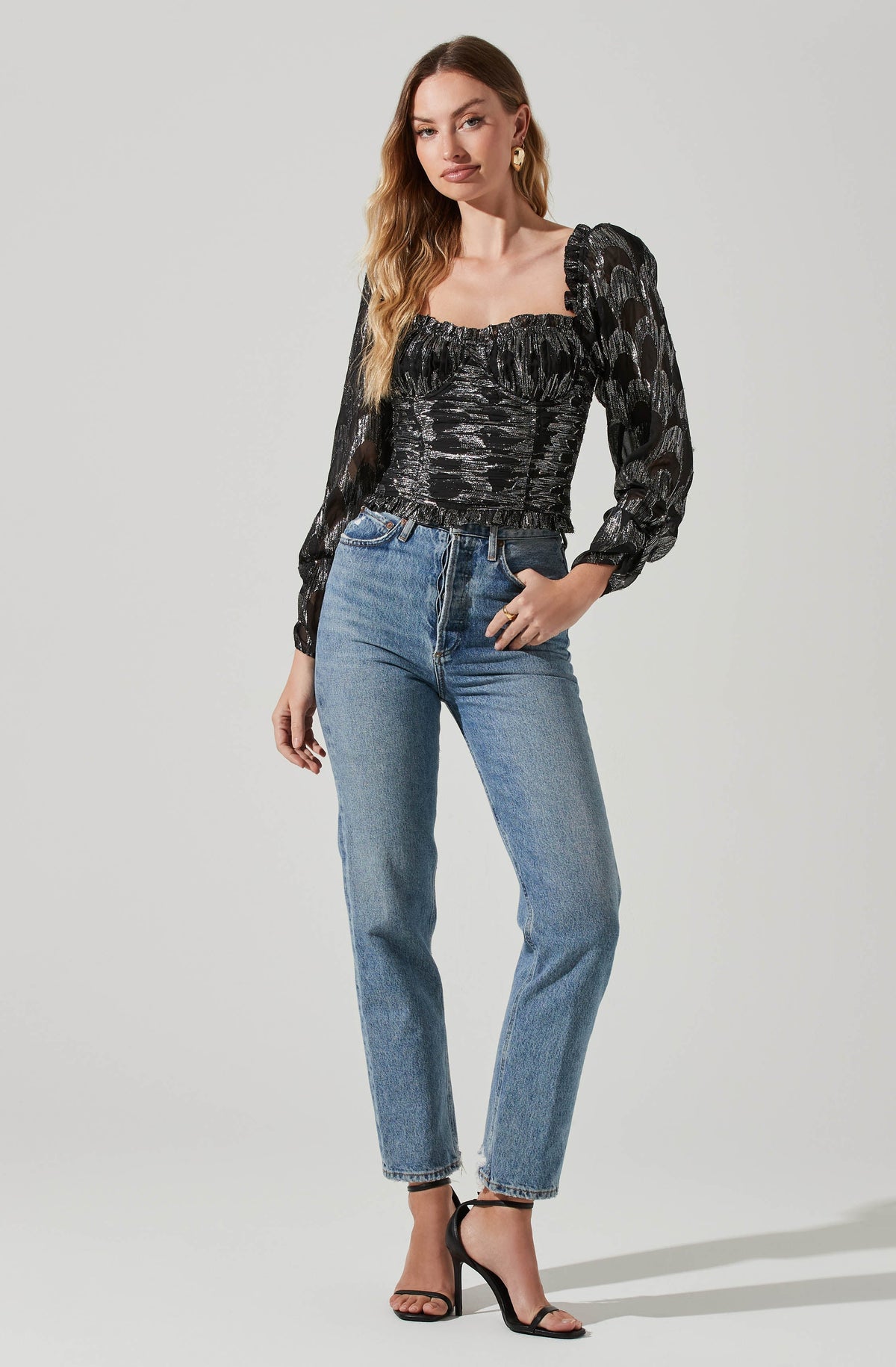 Junie Metallic Top