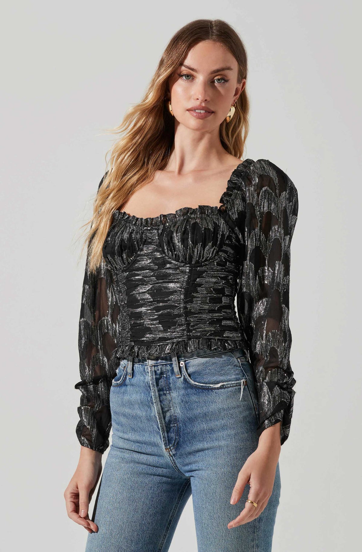 Junie Metallic Top