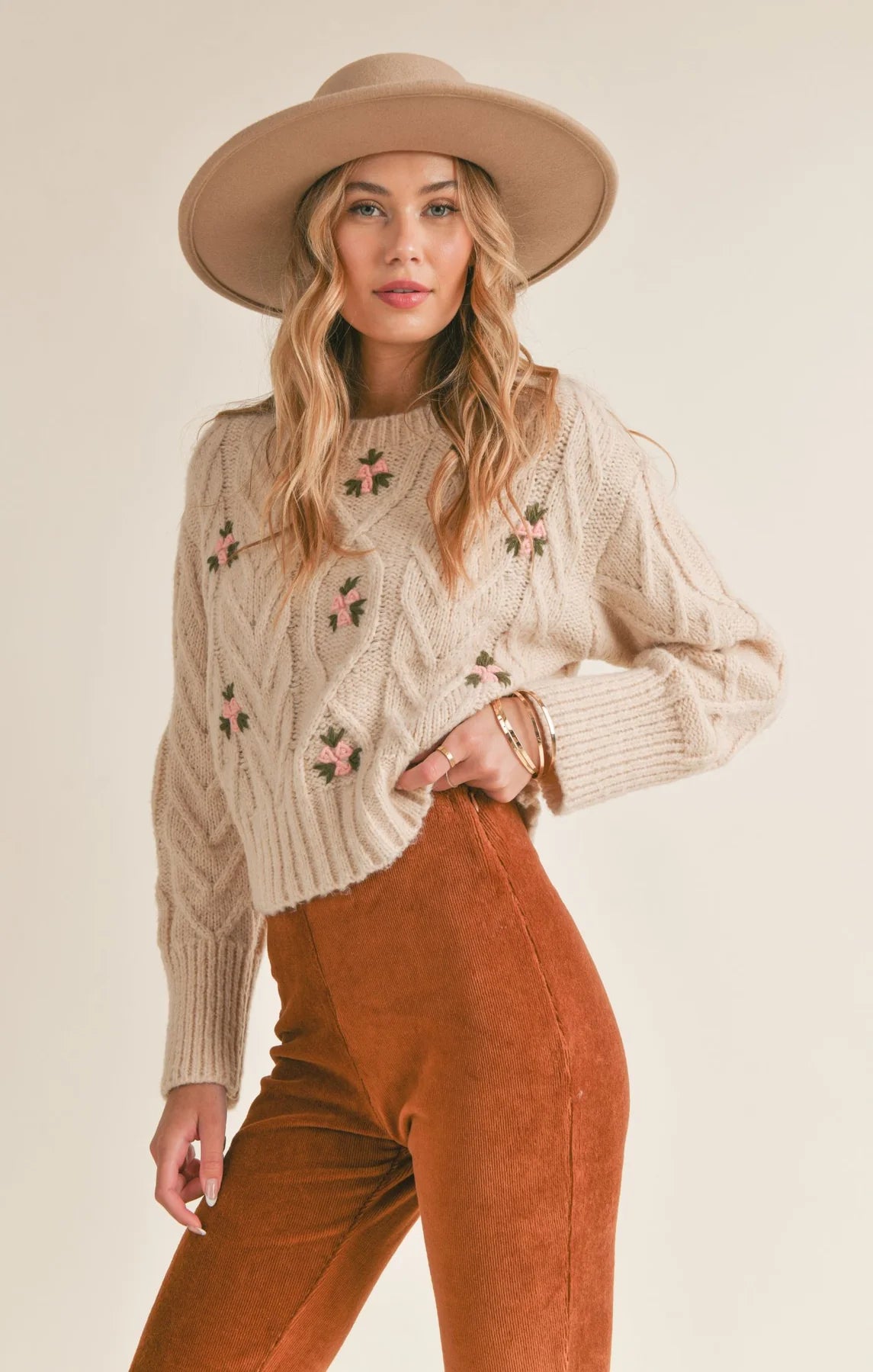 Talia Bloom Sweater