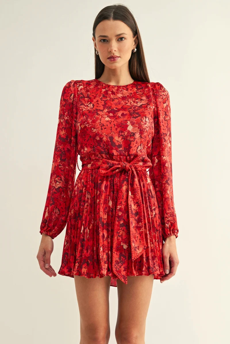 Bailey Pleated Mini Dress