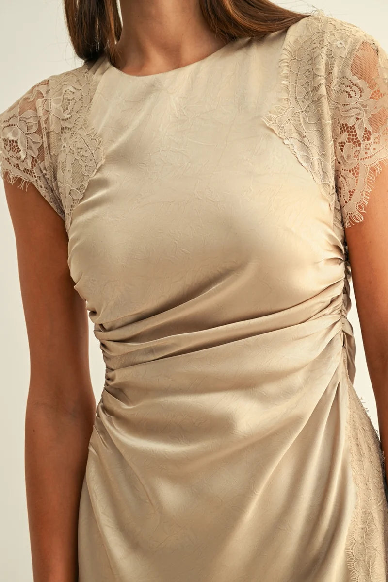 Heather Satin Maxi Dress