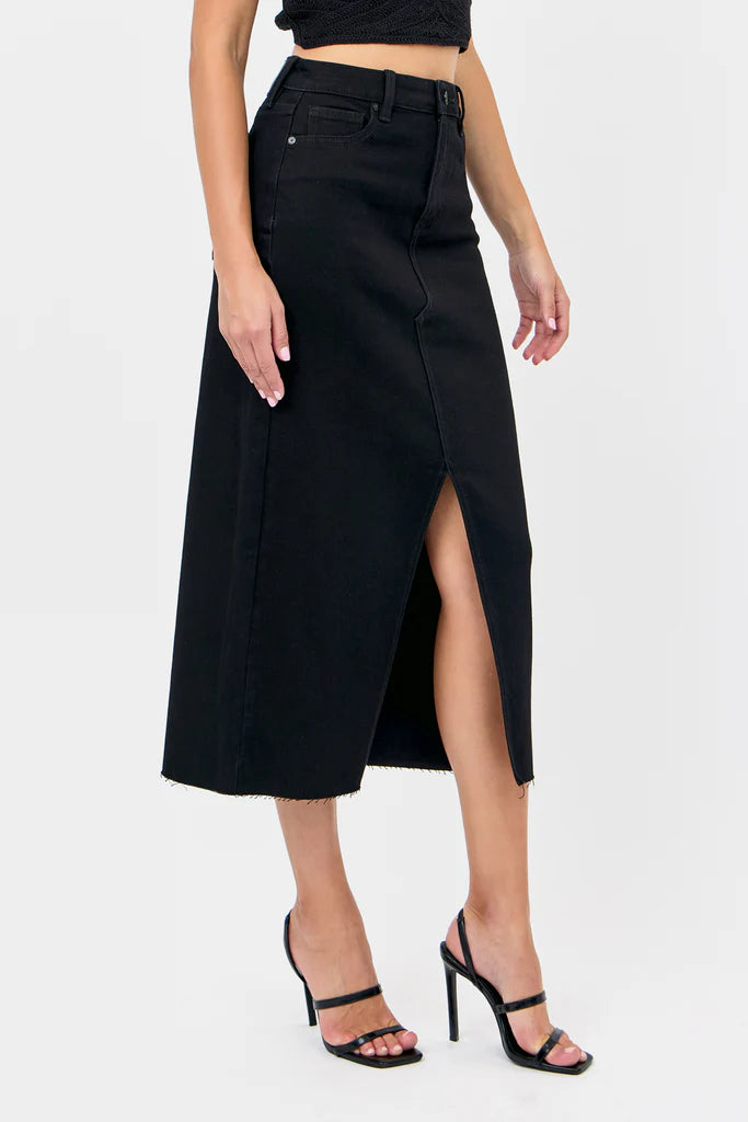 Peyton Denim Midi Skirt