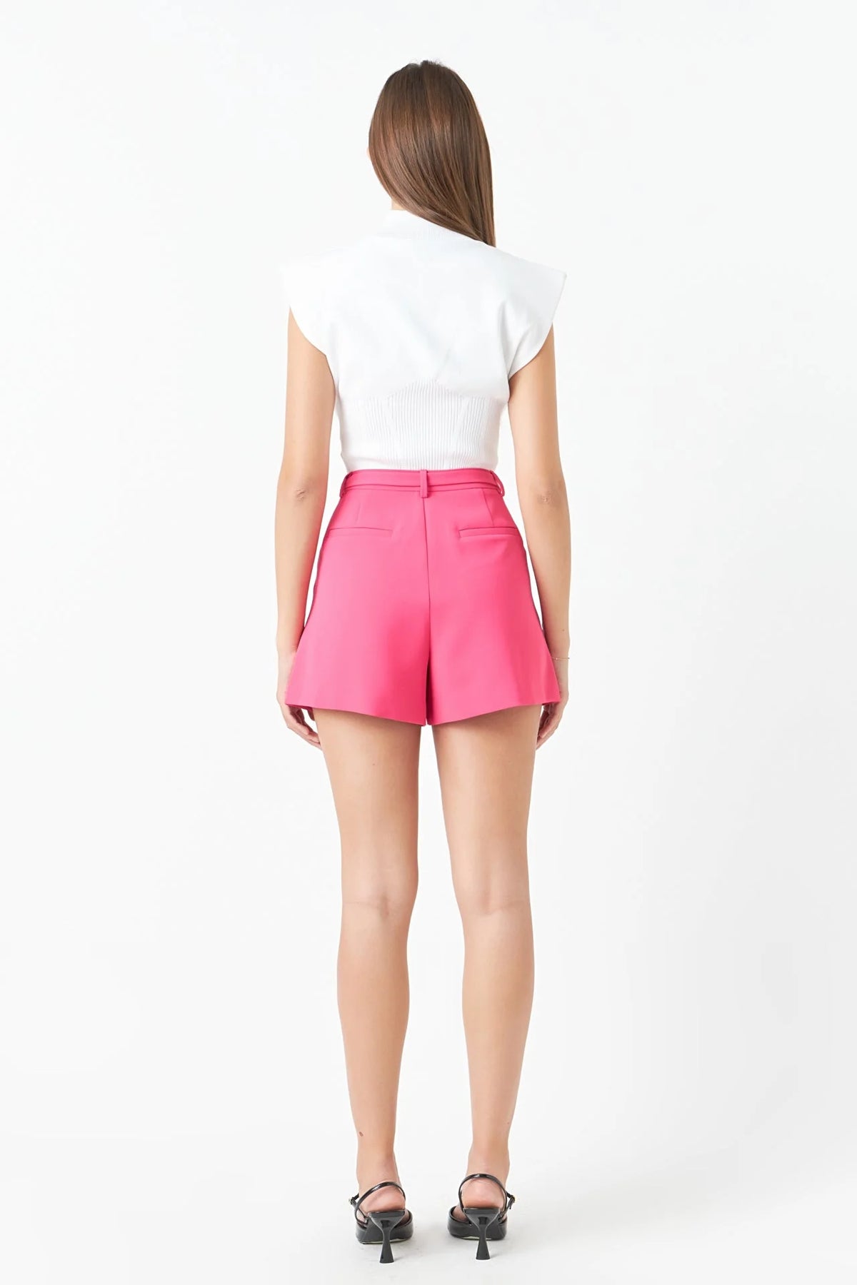 Jayla High-Waisted Belted Shorts