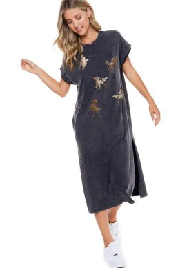 Horses T-Shirt Dress