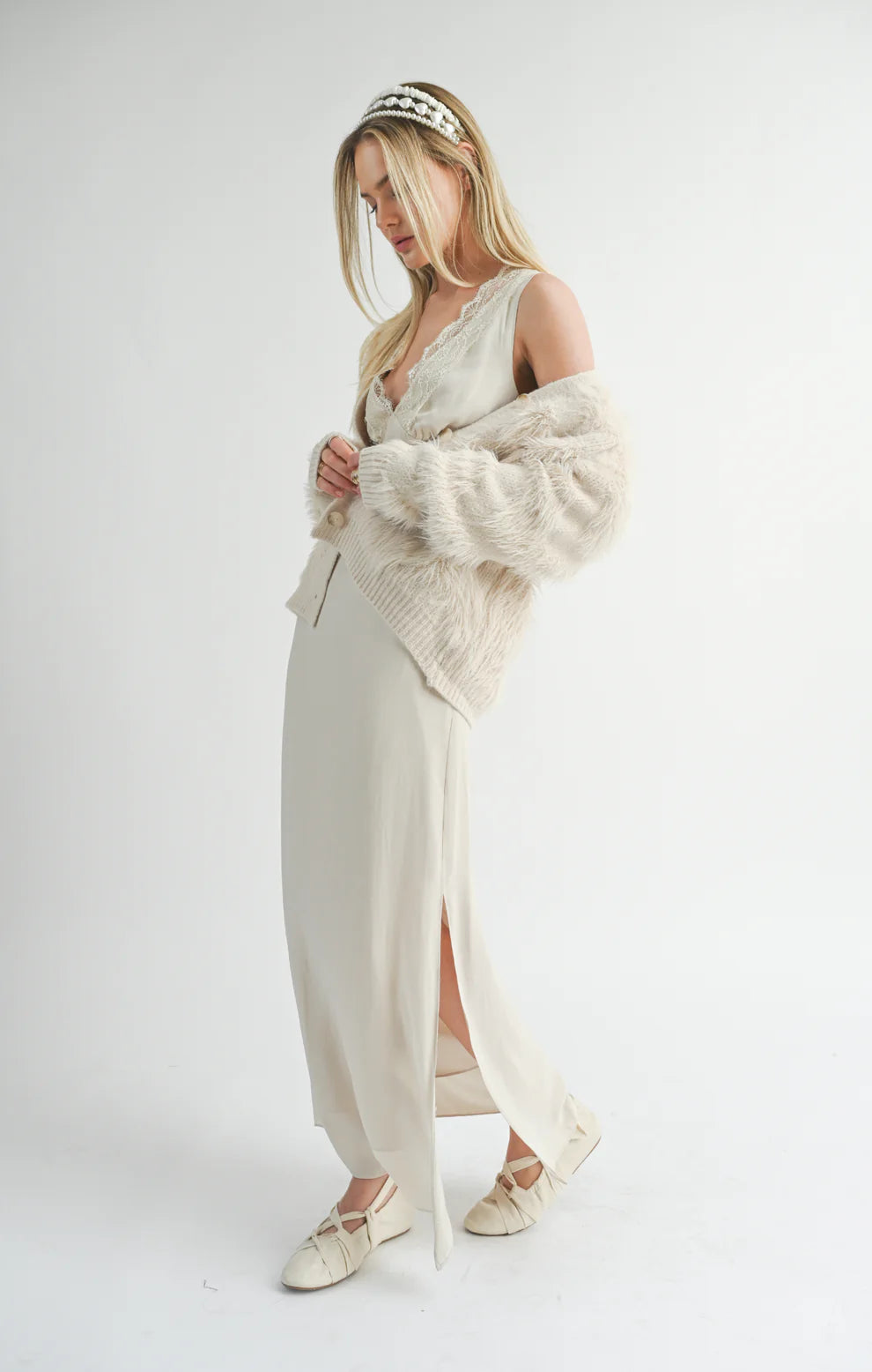 Enna Feather Stripe Cardigan