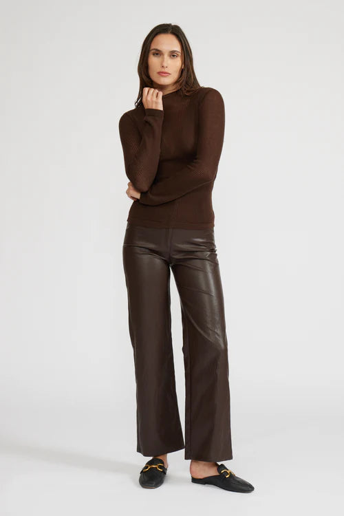 Georgina Espresso Knit Top