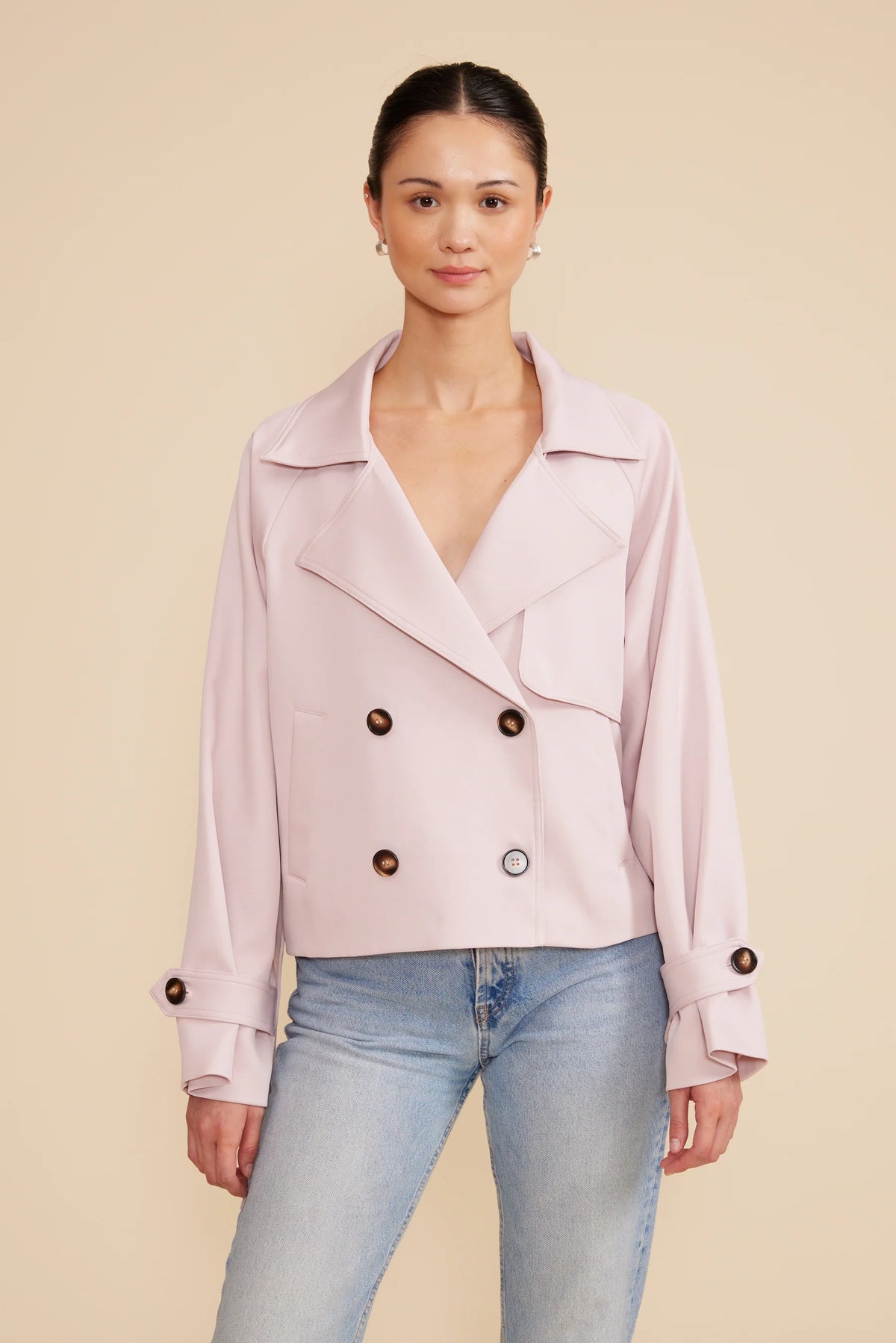 Estelle Cropped Trench Jacket