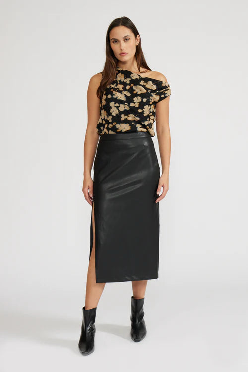 Phoebe Faux Leather Skirt