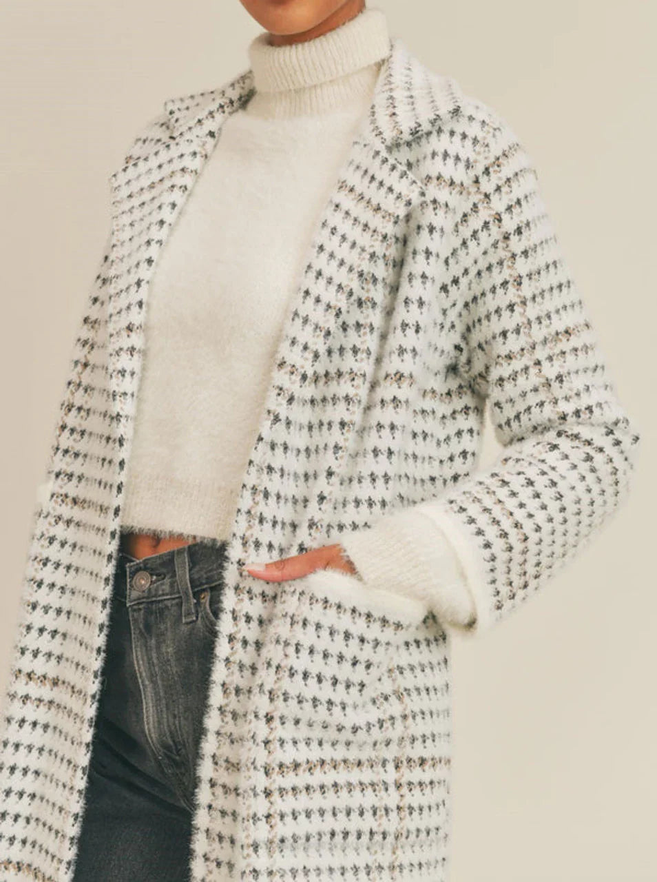 Marceau Houndstooth Coat