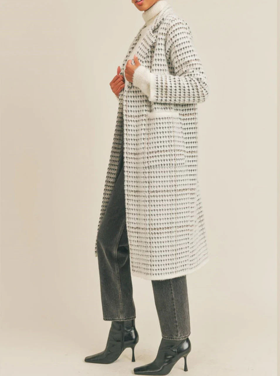 Marceau Houndstooth Coat