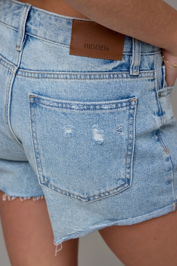 Riley Vintage Wash Boyfriend Shorts