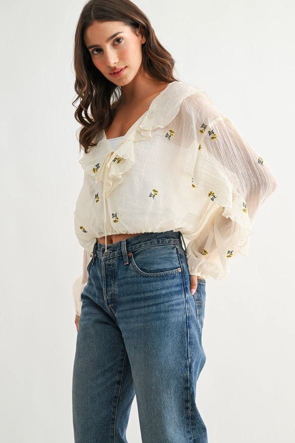 Iris Floral Blouse