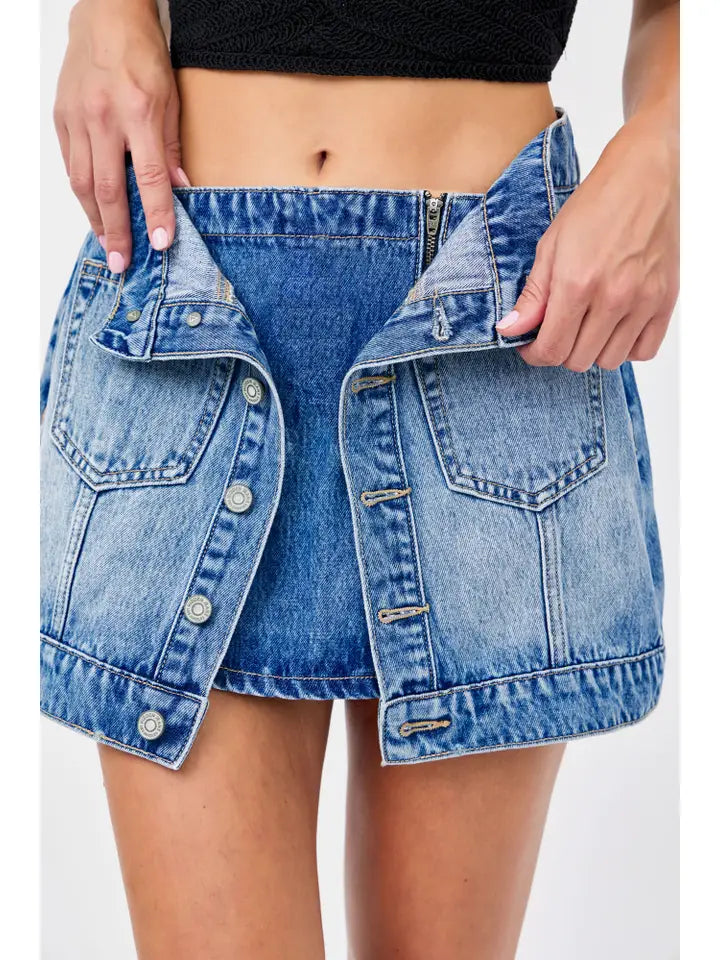 Peyton Denim Mini Skirt