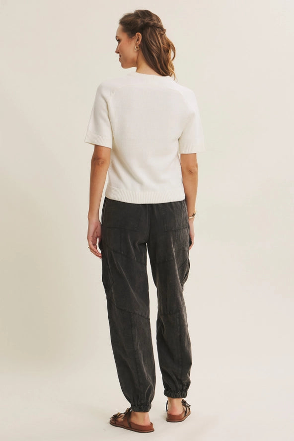 Liliana Sweater Top - Ivory