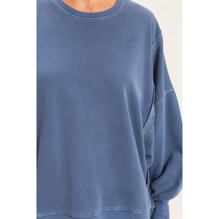 Melinda Navy Oversized Sweatshirt