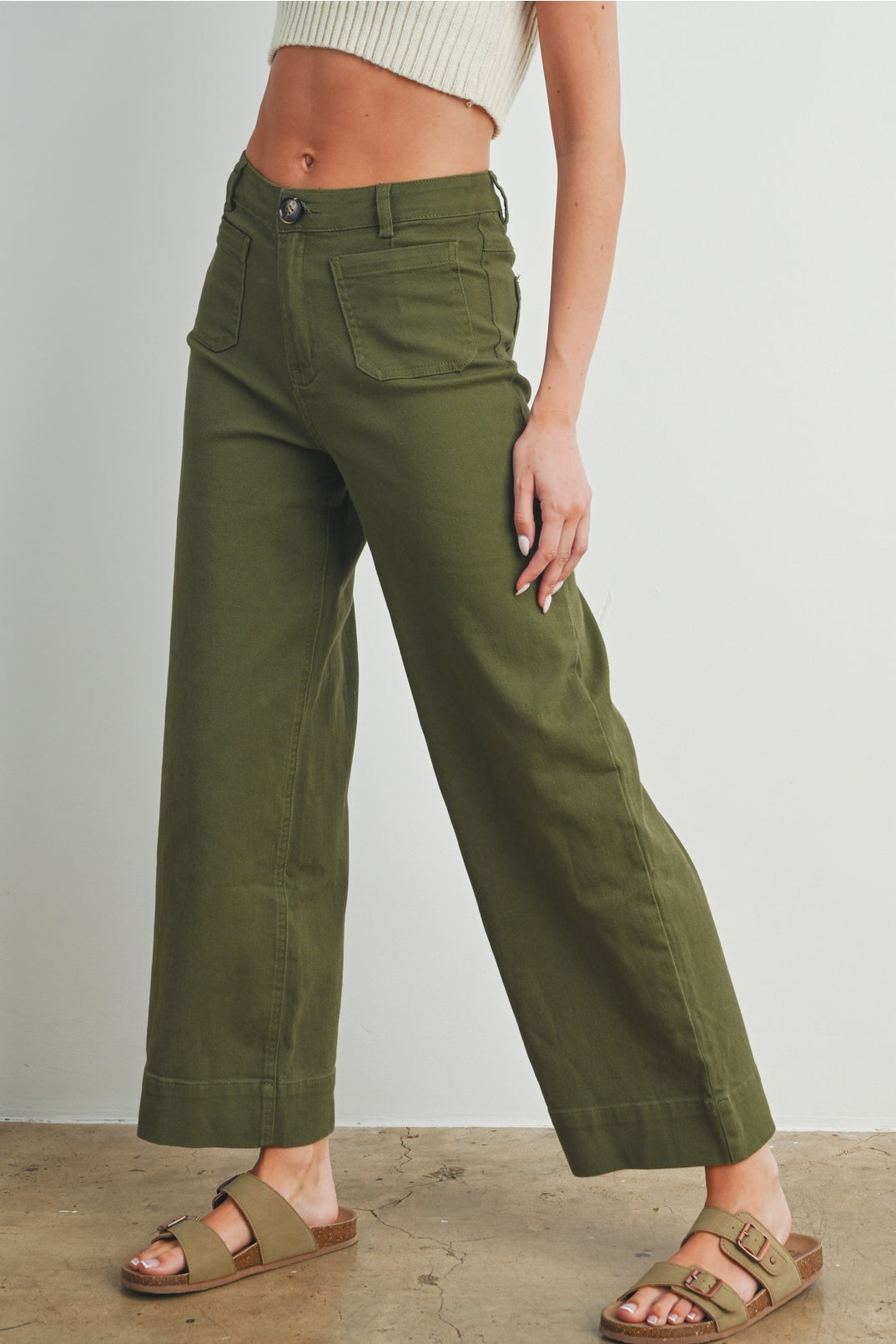 Wide Washed Pants