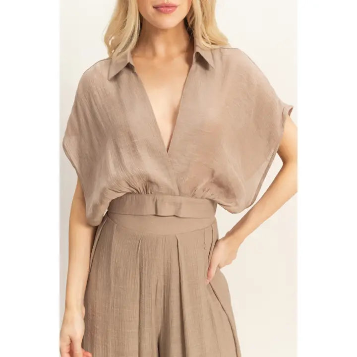 Coleen Pant Set - Light Mocha