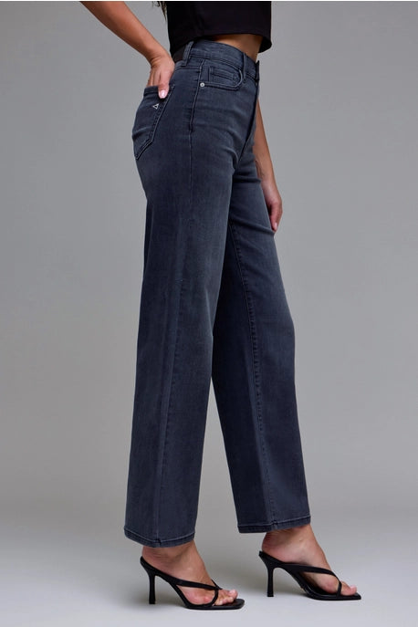 Logan Black High Rise Dad Jeans
