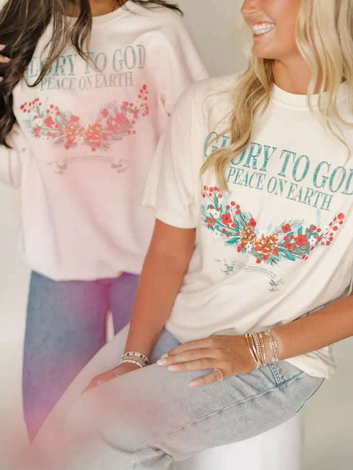 Glory To God Peace On Earth Graphic Tee