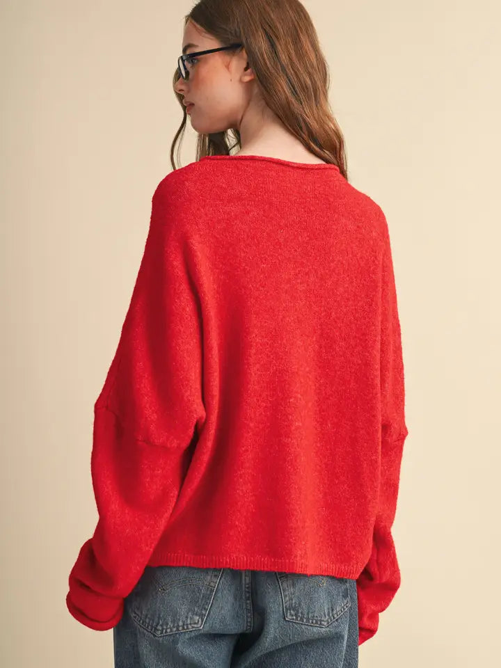 Maribel Red Cardigan