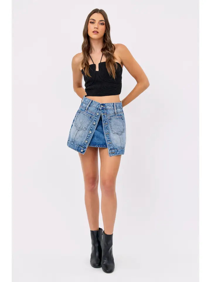 Peyton Denim Mini Skirt