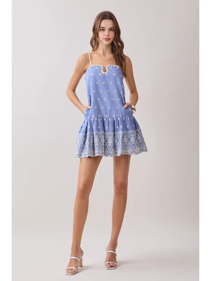 Sophia Embroidered Dress