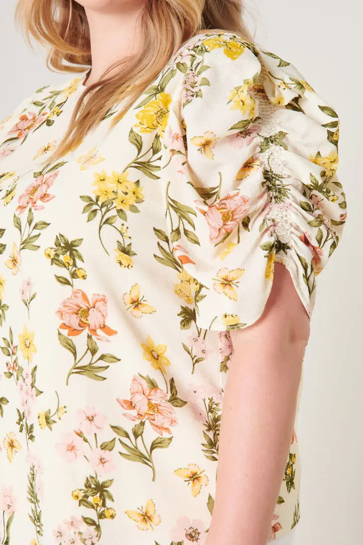 Ashlynn Floral Blouse - Curvy