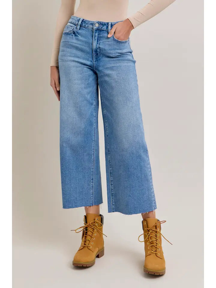 Nori Medium Light Clean Stretch Wideleg