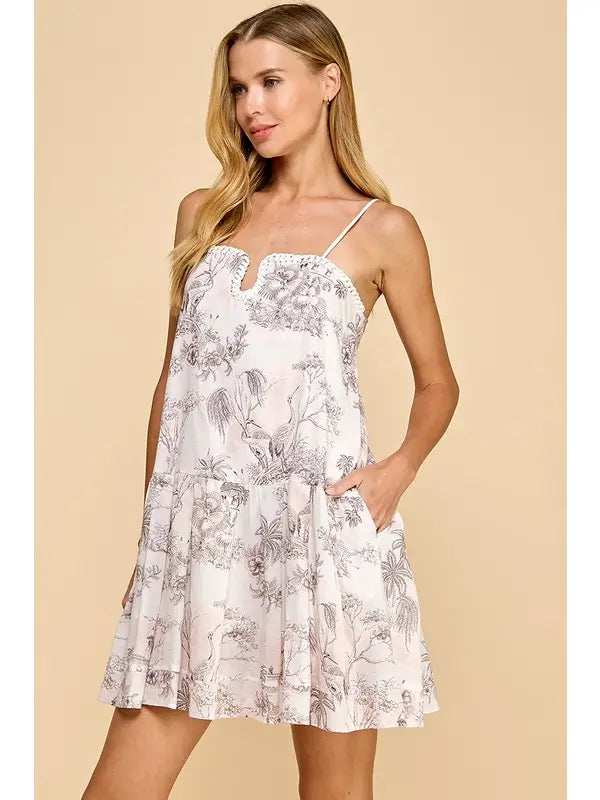 Sophia Nature Print Dress
