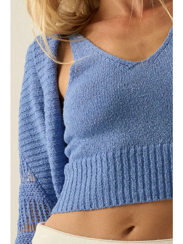 Kelly Cardigan and Tank Top Set