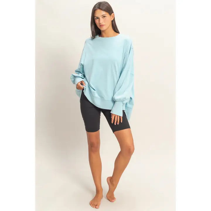 Ella Oversized Long Sleeve Top