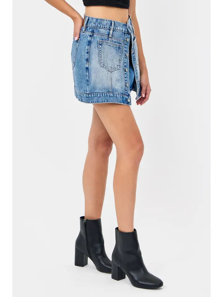 Peyton Denim Mini Skirt