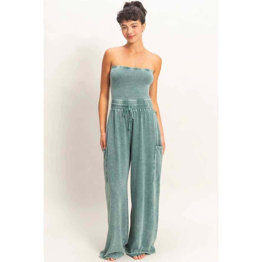 Jazzy Teal Jumpsuit