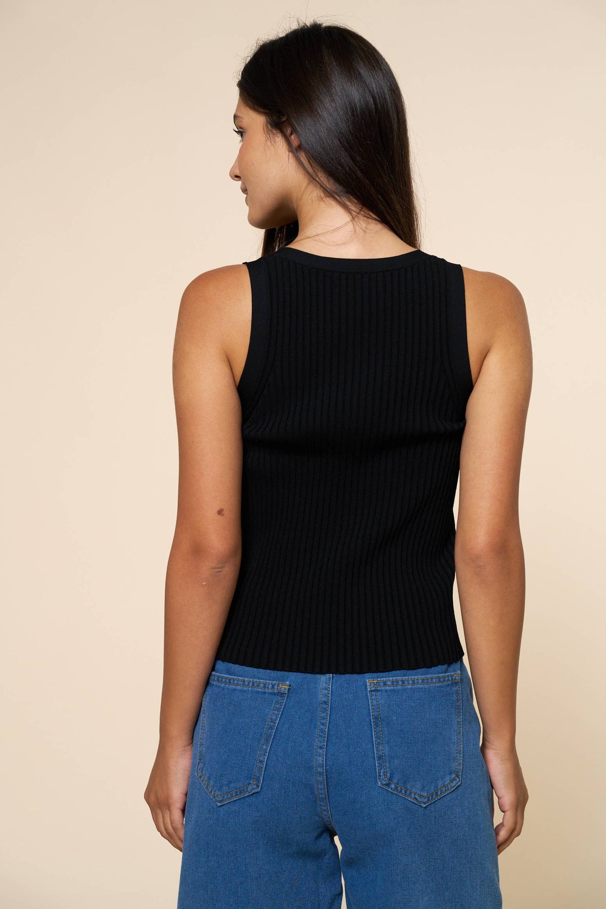 Lauren Blue Knit Tank Top