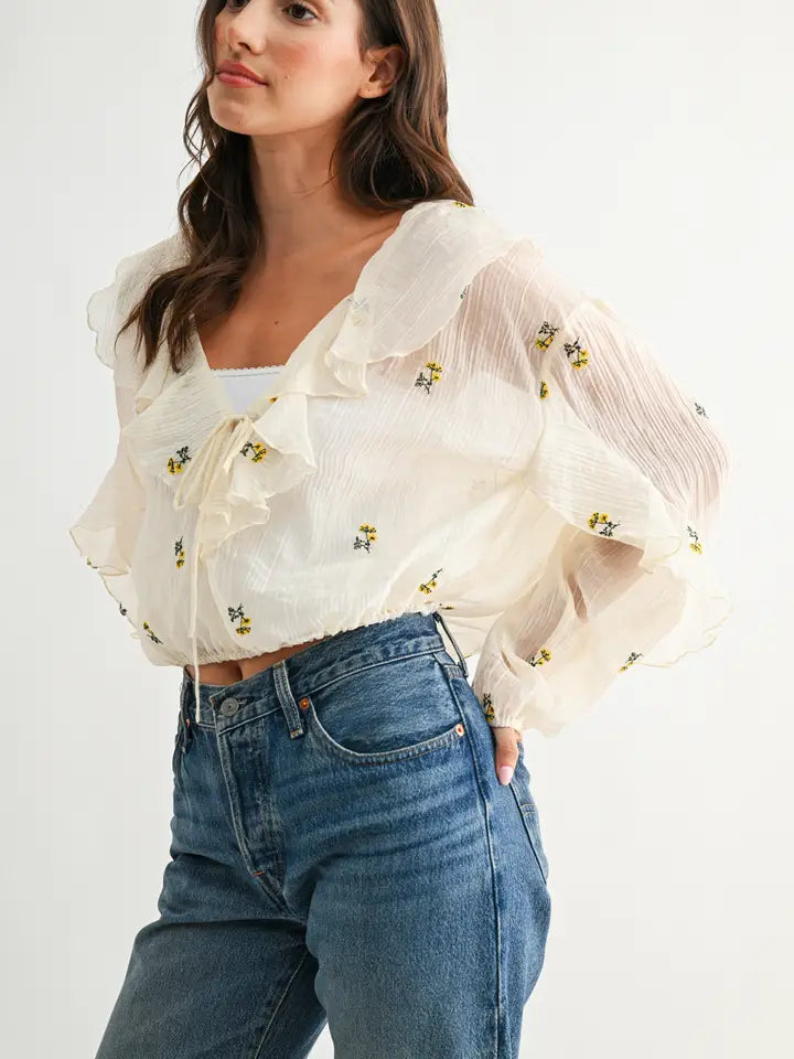 Iris Floral Blouse