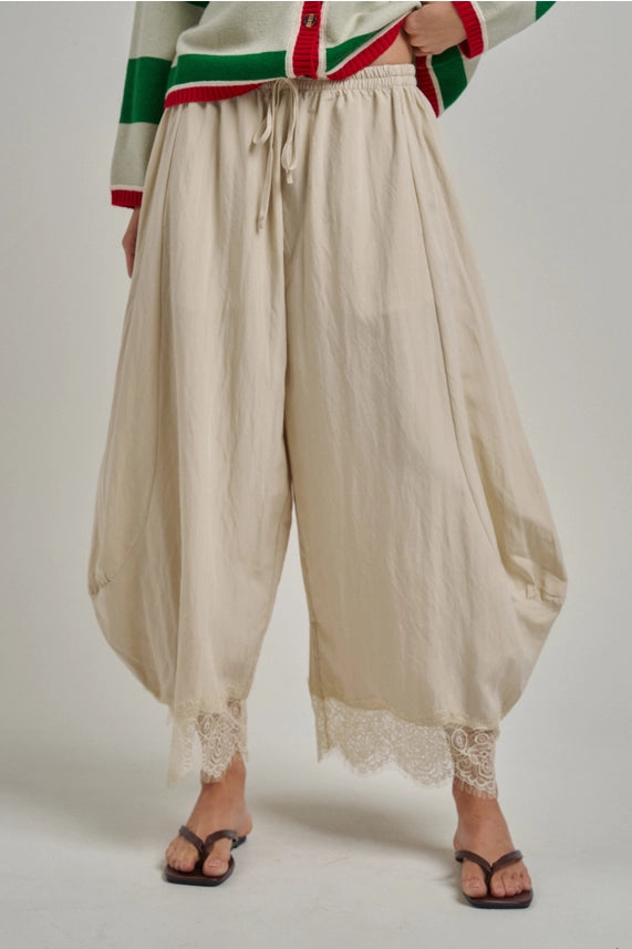 Luna Balloon Pants - Oatmeal