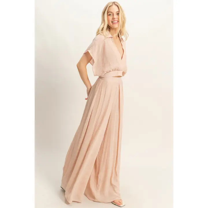 Coleen Pant Set - Blush Pink