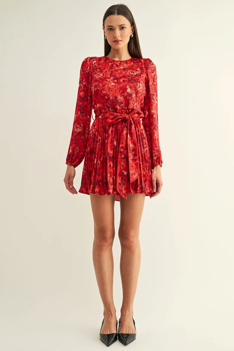 Bailey Pleated Mini Dress