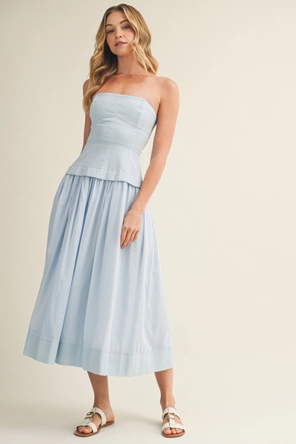 Elise Corset Strapless Dress