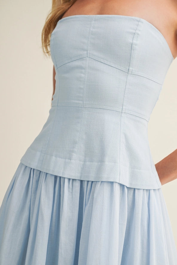 Elise Corset Strapless Dress