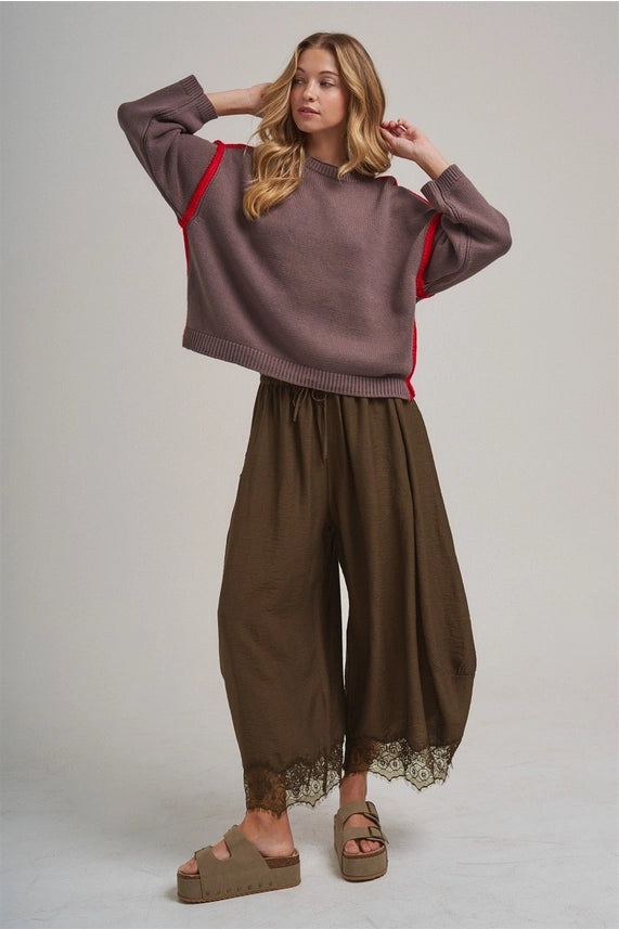 Luna Balloon Pants - Vintage Mocha