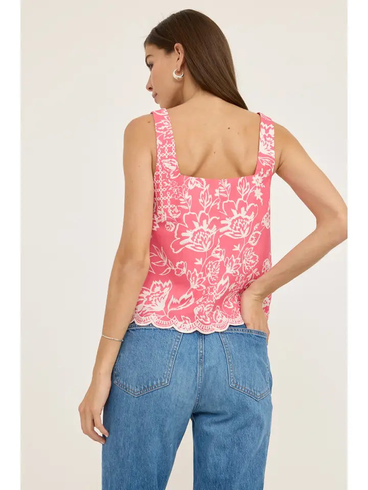Alba Floral Print Top