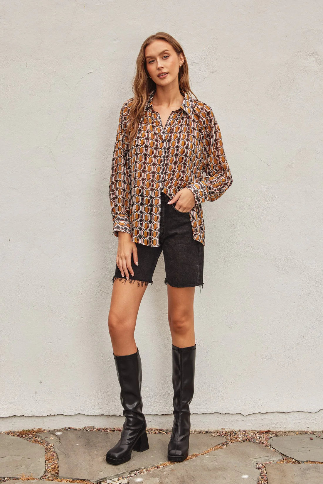 Helena Geo Relaxed Shirt